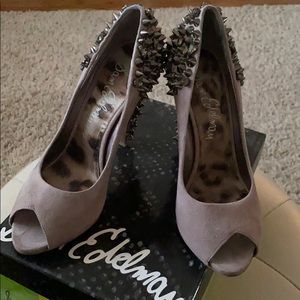Sam Edelman Peek A Boo Studded 4 1/2” heels